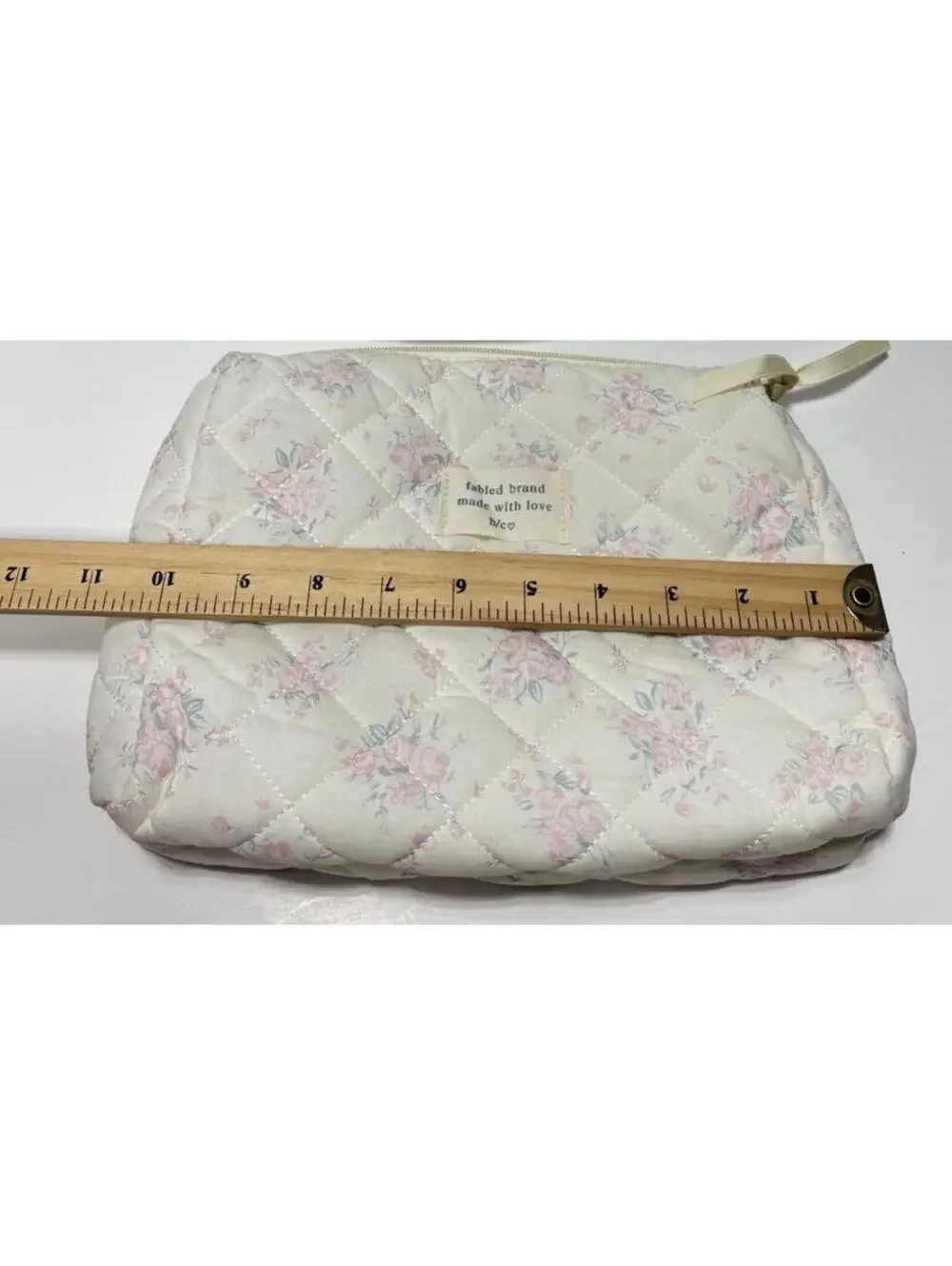 Cute Quilted Floral Makeup Bag 2pc Set – Travel Cosmetic & Toiletry Pouches